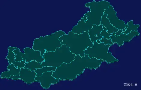 threejs惠州市博罗县geoJson地图3d地图